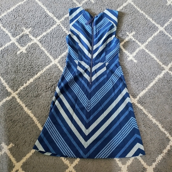 Anthropologie Maeve Antonia chevron dress size 0 - Picture 3 of 4